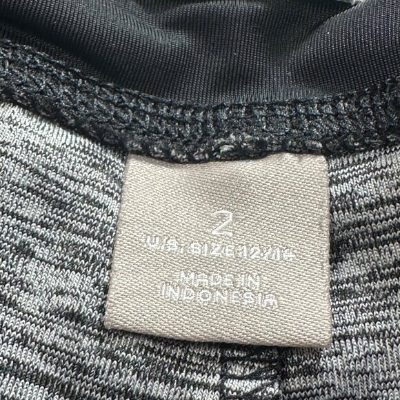 Chicos Zenergy Pants 12-14 Yoga Athletic Casual Pull On Gray Black Heathered - Picture 4 of 11